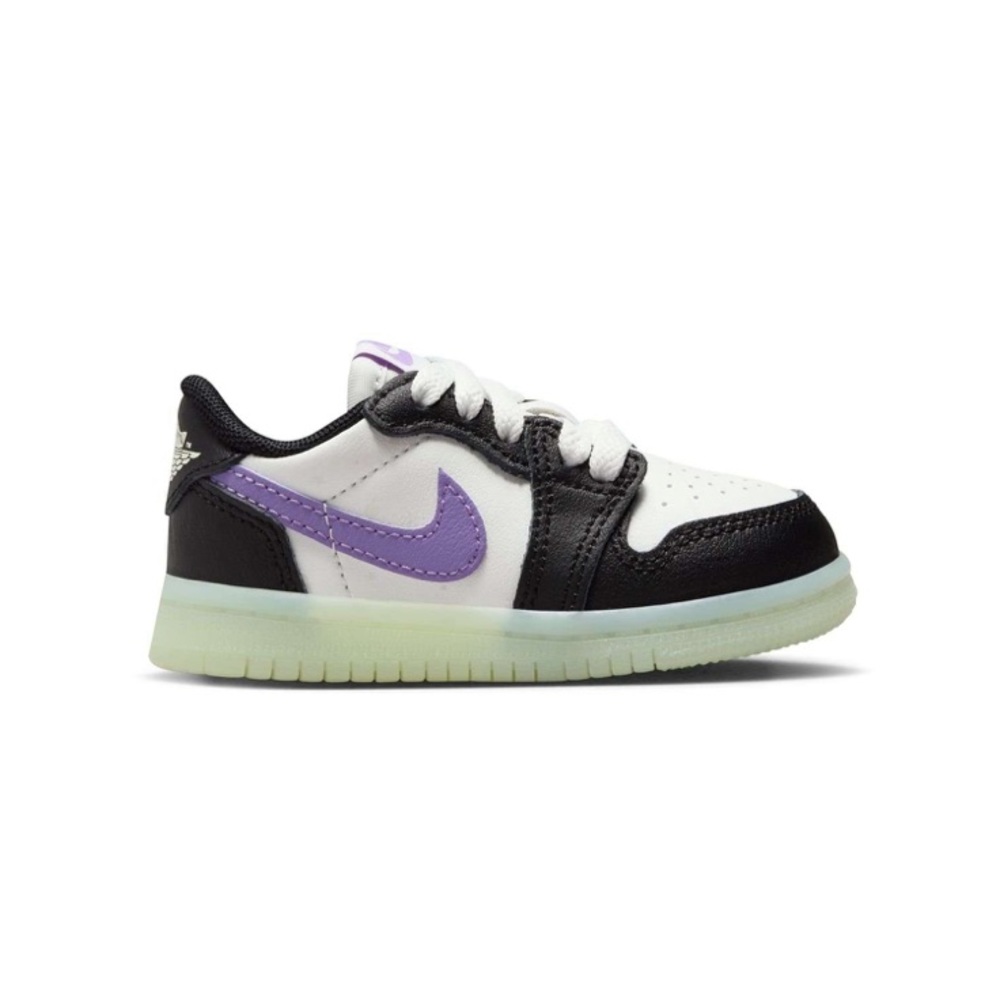 Jordan 1 Retro Low OG‎ Toddler Kids' Black Raspberry Shoe 6C